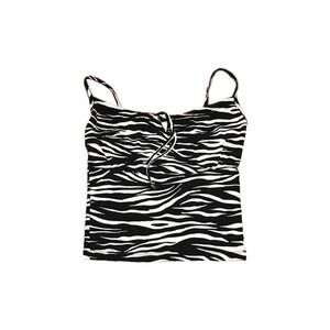 Zebra Print Tank Brandy Melville Black And White Top